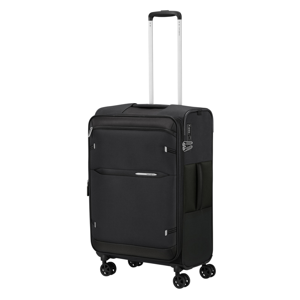 Samsonite GoTwist Spinner Siyah 68/25 Körüklü Orta Boy Valiz
