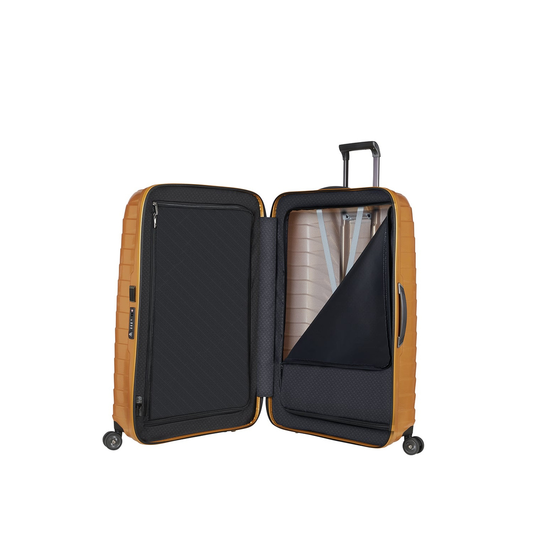 Samsonite Proxis - Spinner Sarı 4 Tekerlekli Ekstra Büyük Boy Valiz 81 cm