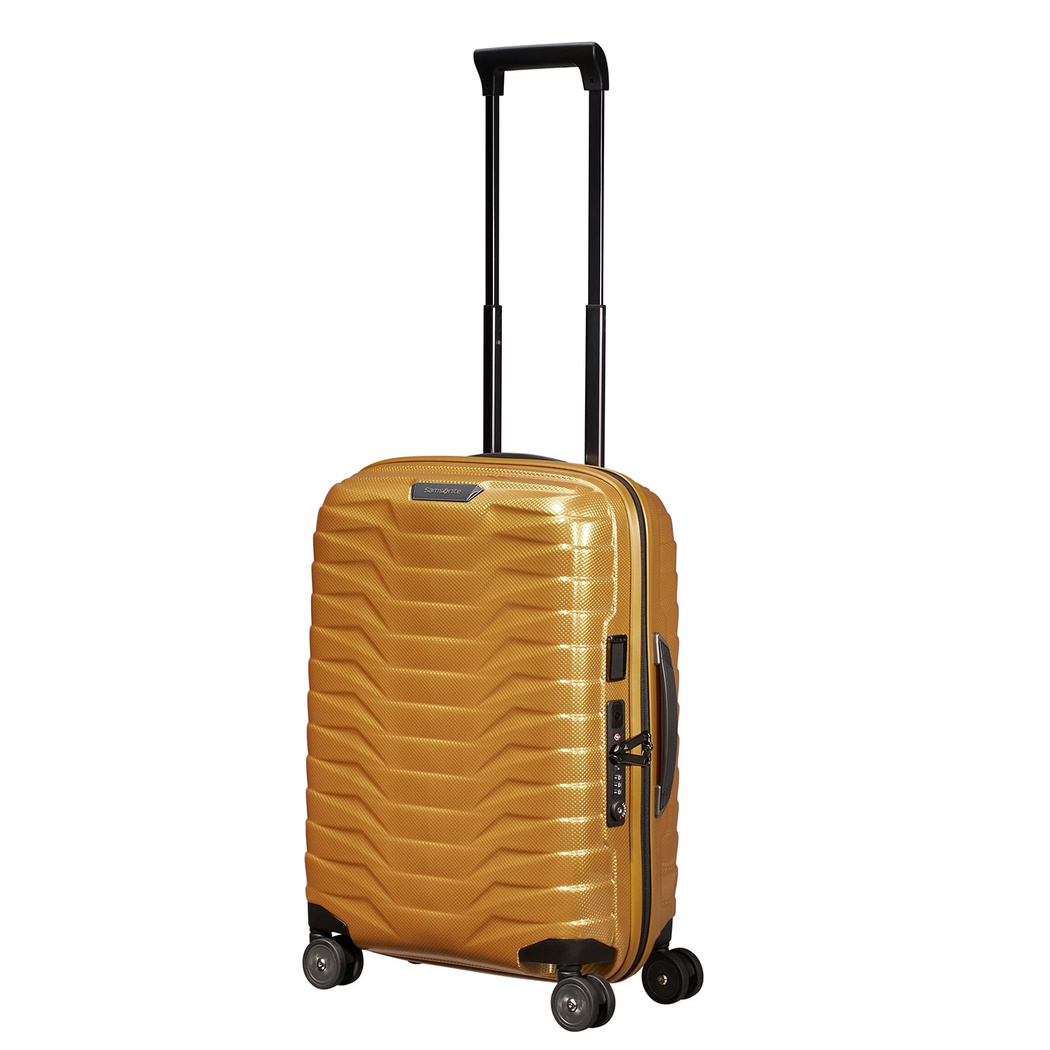 Samsonite Proxis - Spinner Sarı 4 Tekerlekli Körüklü Kabin Boy Valiz 55 cm