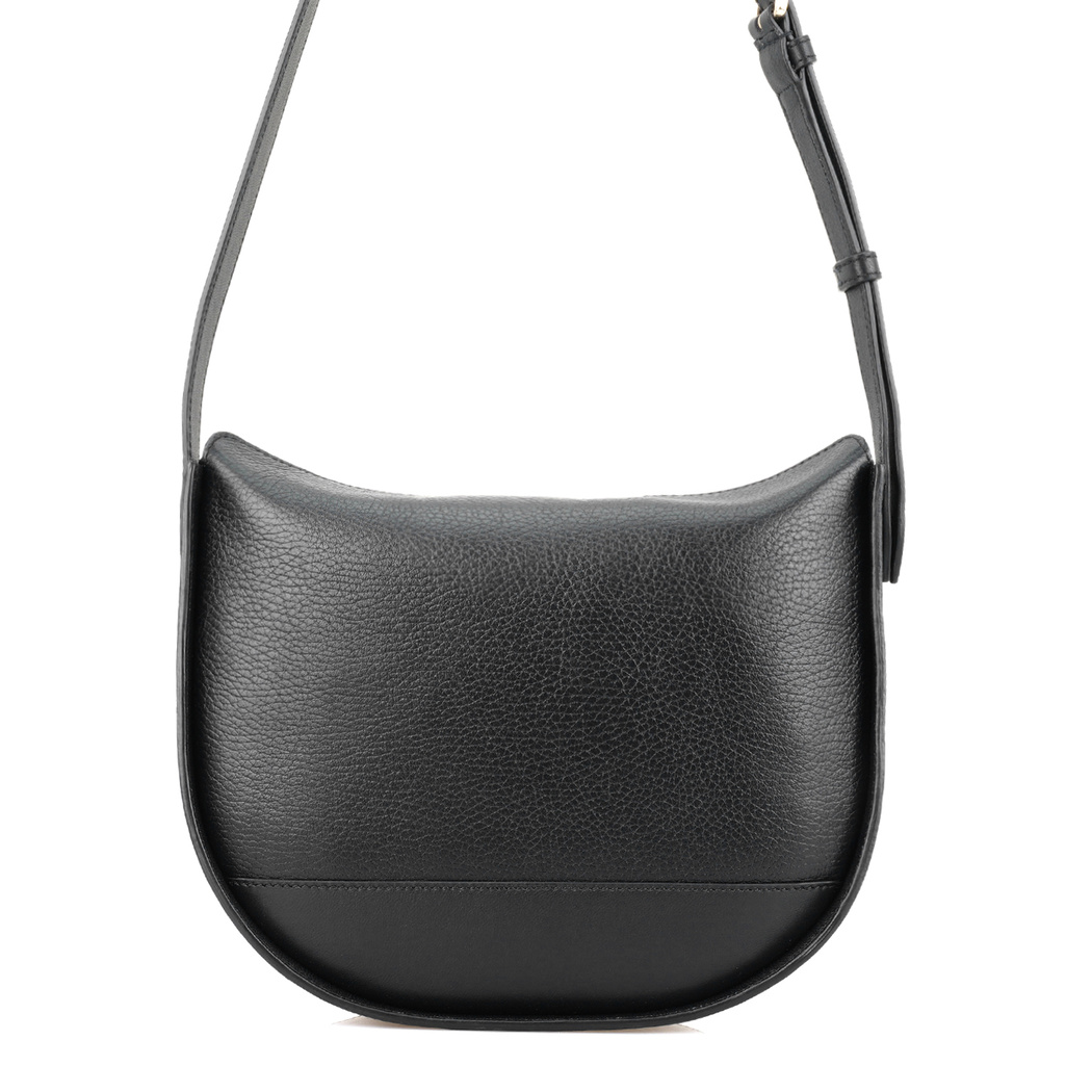 Samy Siyah Kadın Deri Omuz Çantası