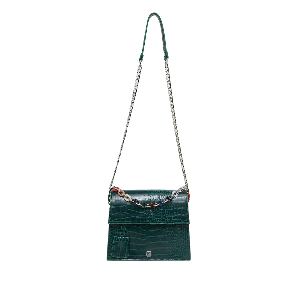 Sanders Zincir Detaylı Kadın Omuz Çantası