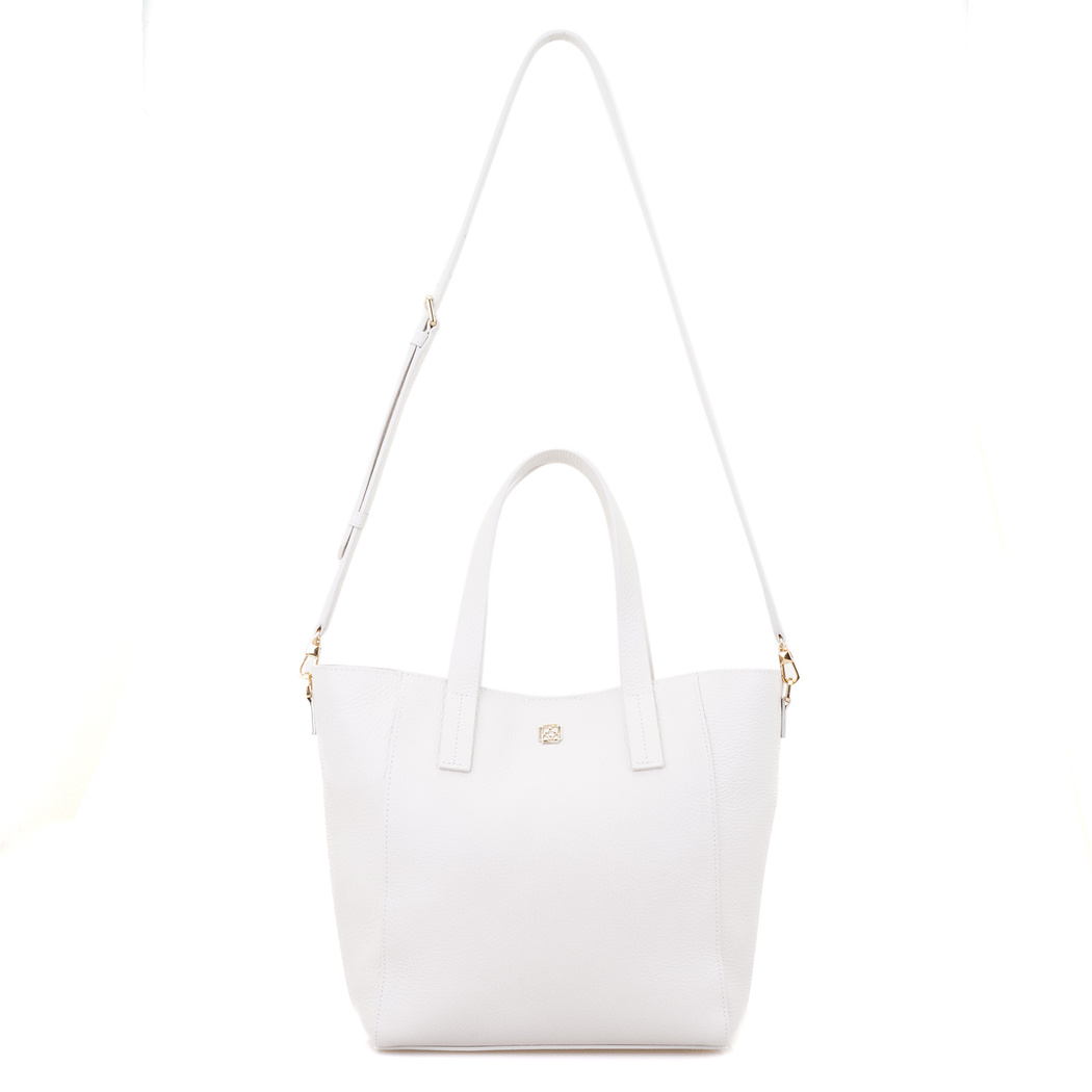 Sandio Beyaz Kadın Deri Omuz Çantası 