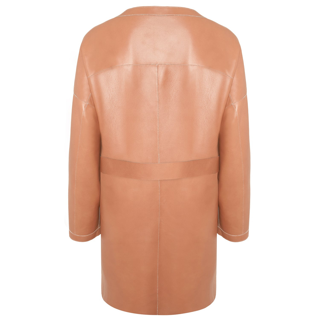 Sandra Kadın Çift Taraflı Deri Pardösü