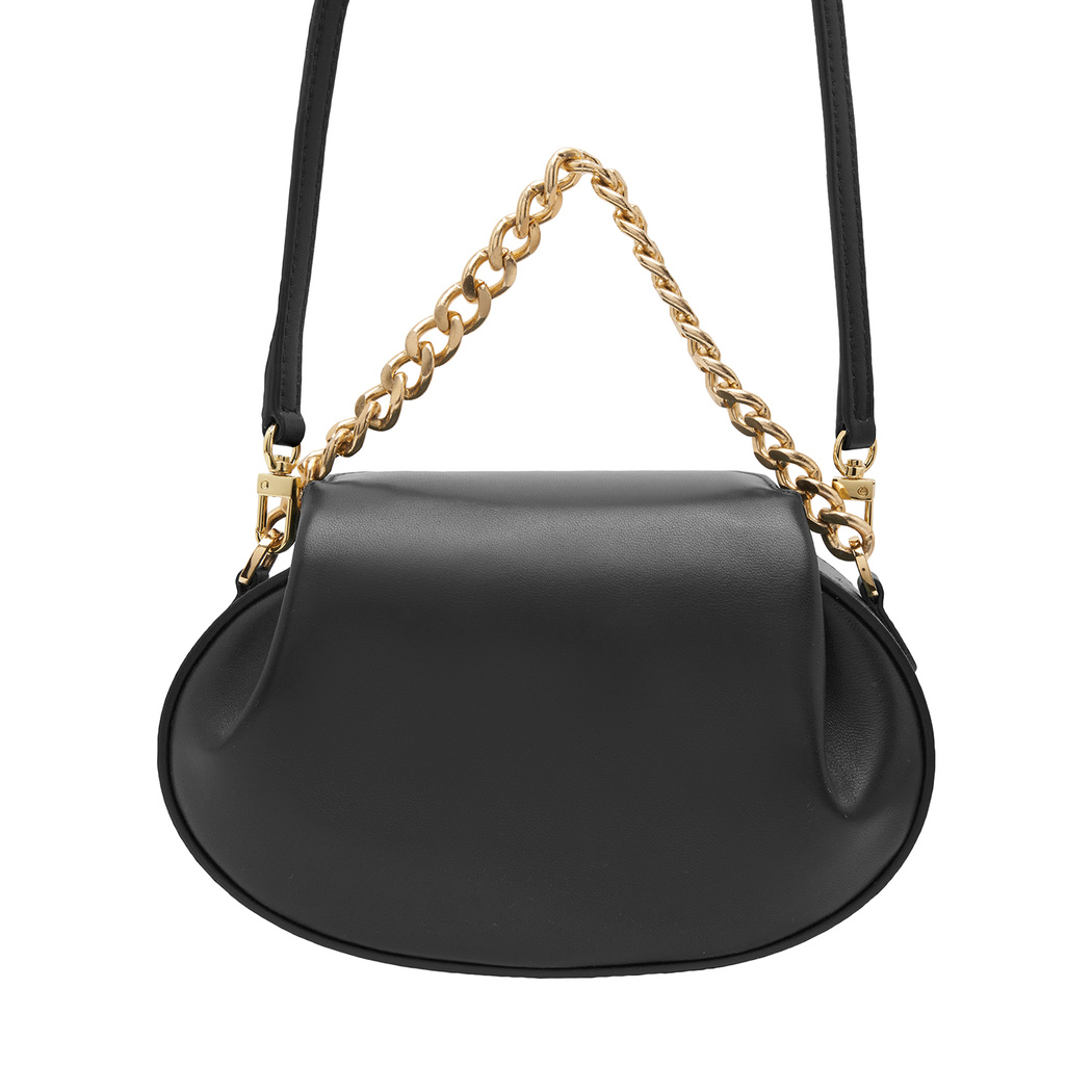 Sanne Siyah Kadın Deri Omuz Çantası