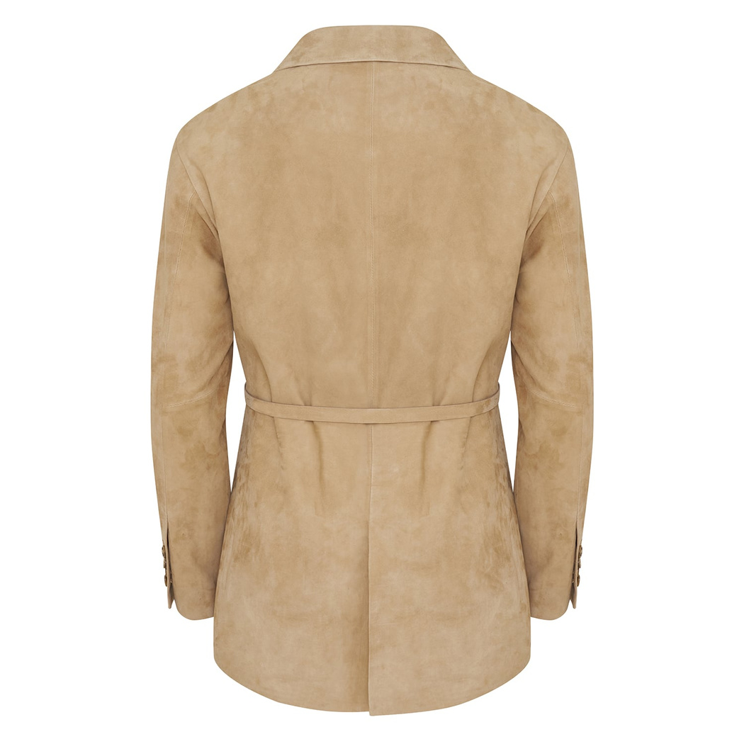 Sarafina Kadın Oversize Blazer Süet Deri Ceket