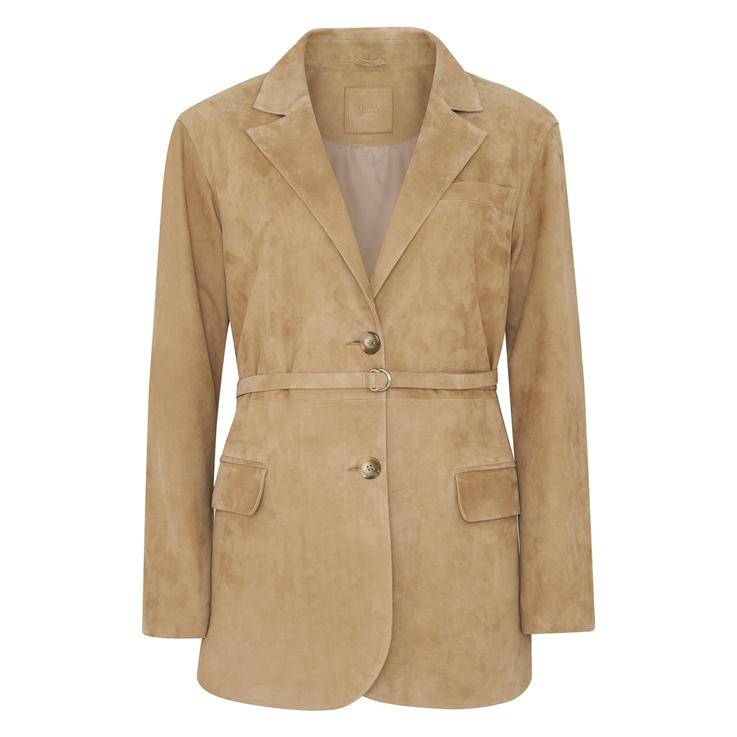 Sarafina Kadın Oversize Blazer Süet Deri Ceket