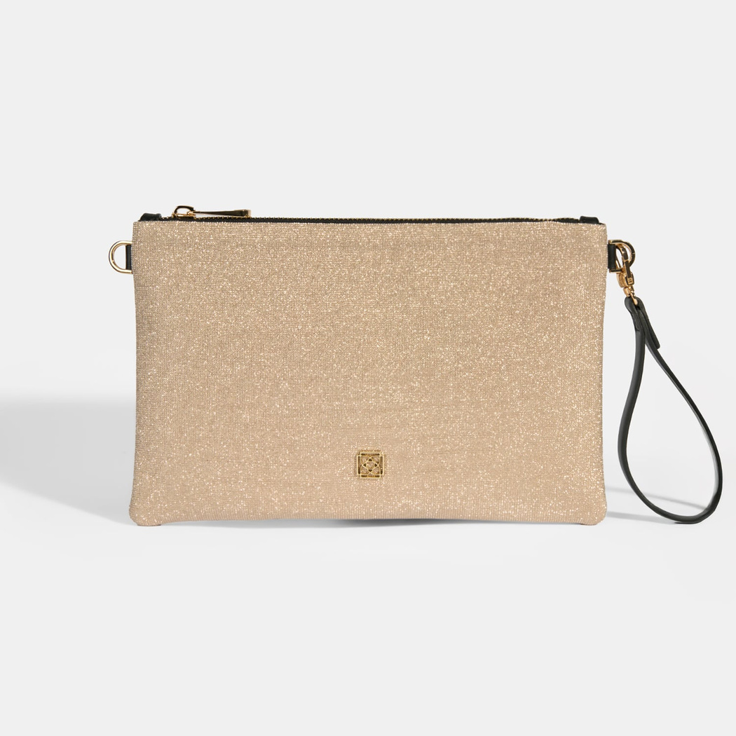 Sarer Gold Simli Kadın Portföy Çanta