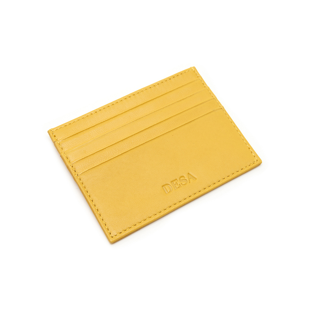 Sarı Kadın Deri Kartlık