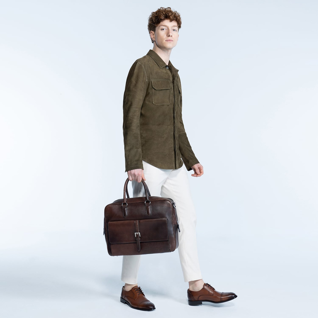 Saverio Erkek Süet Deri Gömlek