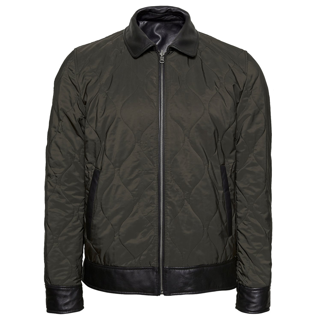 Sergio Erkek Çift Taraflı Deri Mont