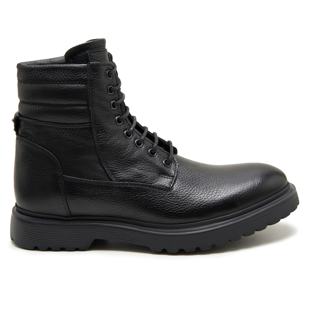 Servo Siyah Erkek Deri Bot