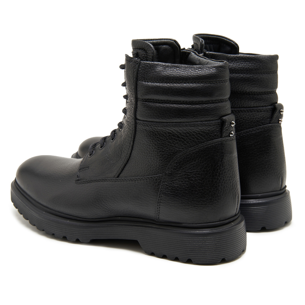 Servo Siyah Erkek Deri Bot