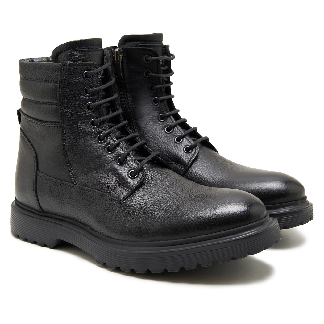 Servo Siyah Erkek Deri Bot