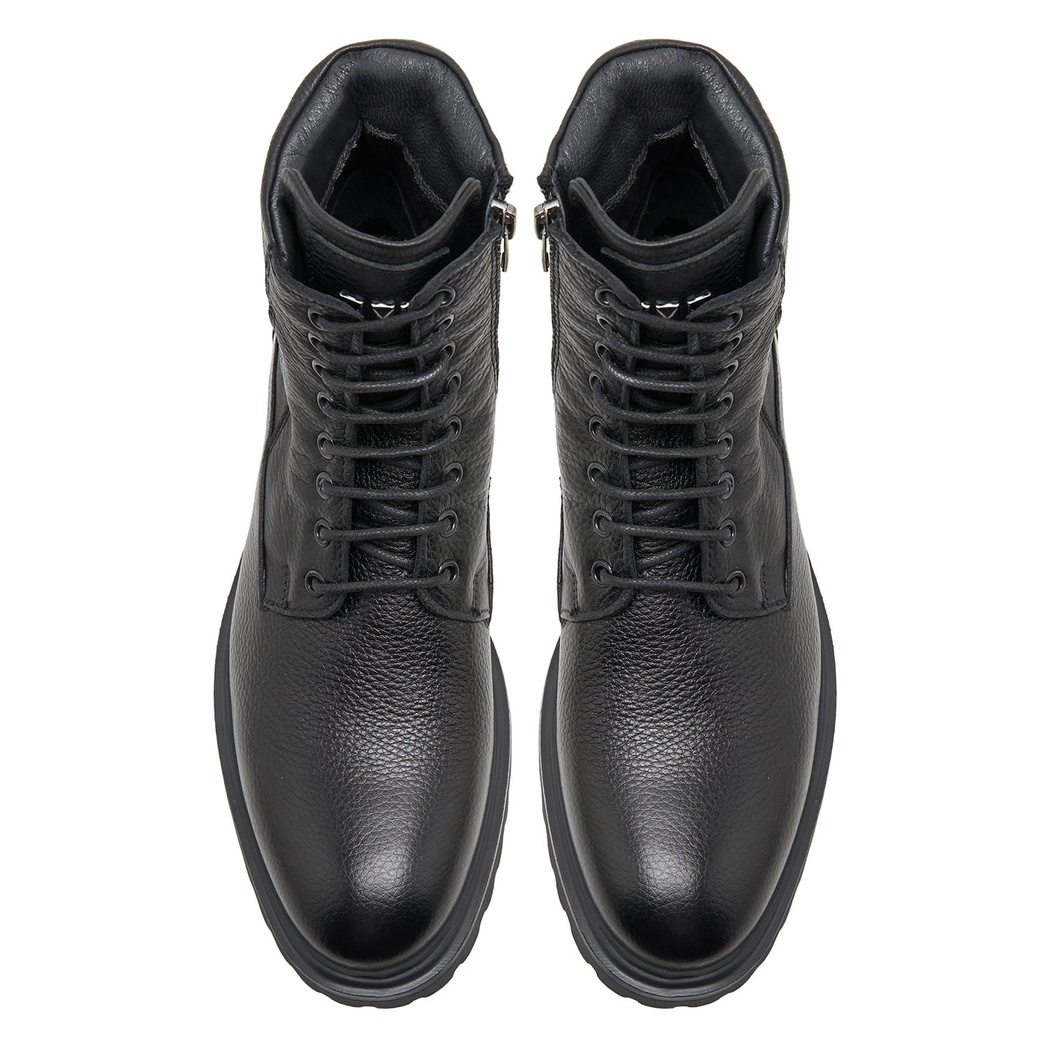 Servo Siyah Erkek Deri Bot