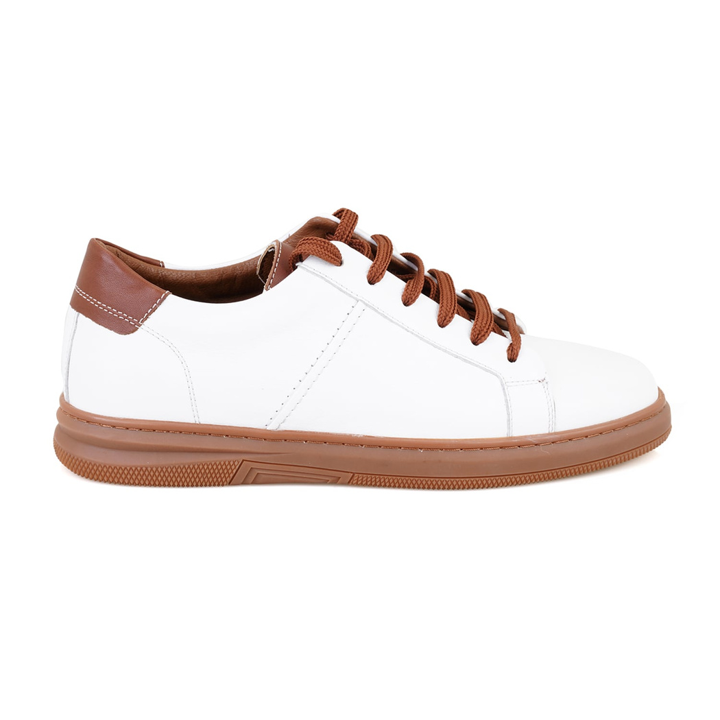 Seth Beyaz Erkek Deri Spor Ayakkabı