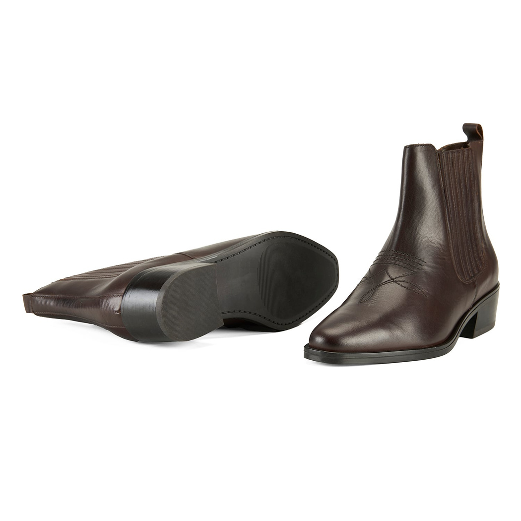 Setra Koyu Kahve Kadın Deri Bot