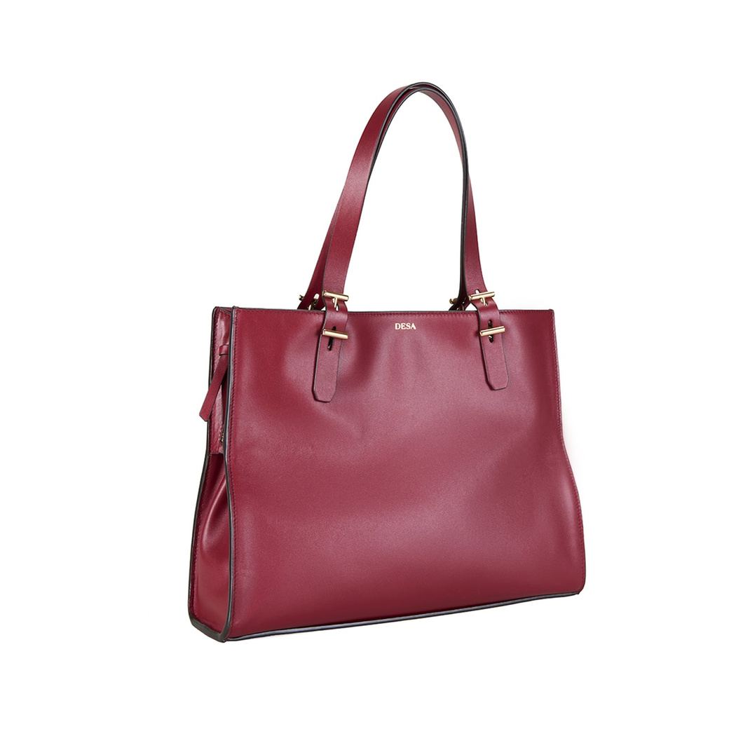 Seven Medium Bordo Kadın Deri Omuz Çantası