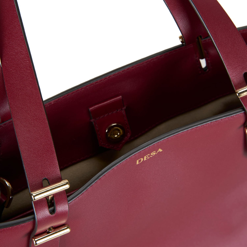 Seven Medium Bordo Kadın Deri Omuz Çantası