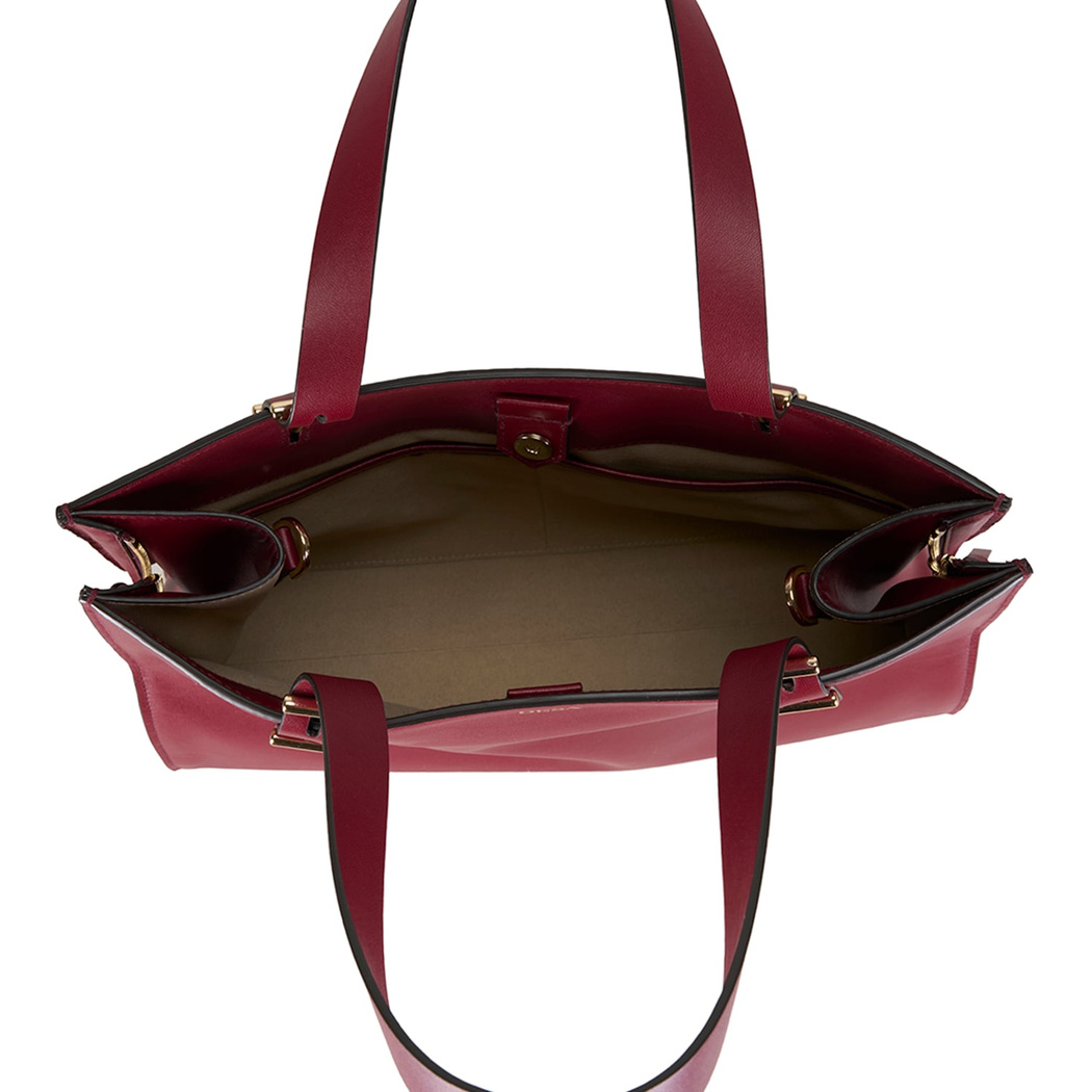 Seven Medium Bordo Kadın Deri Omuz Çantası