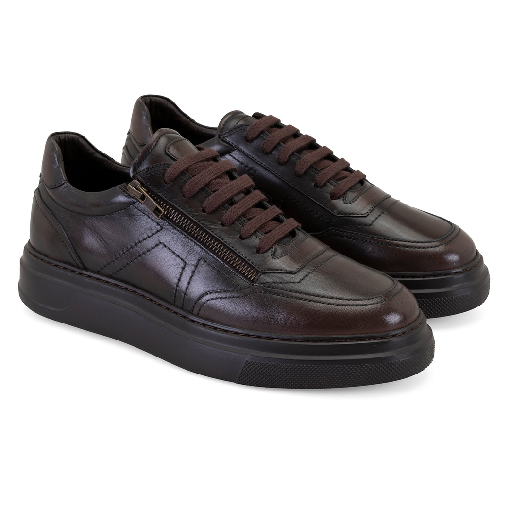 Sharonia Kahve Erkek Günlük Deri Ayakkabı