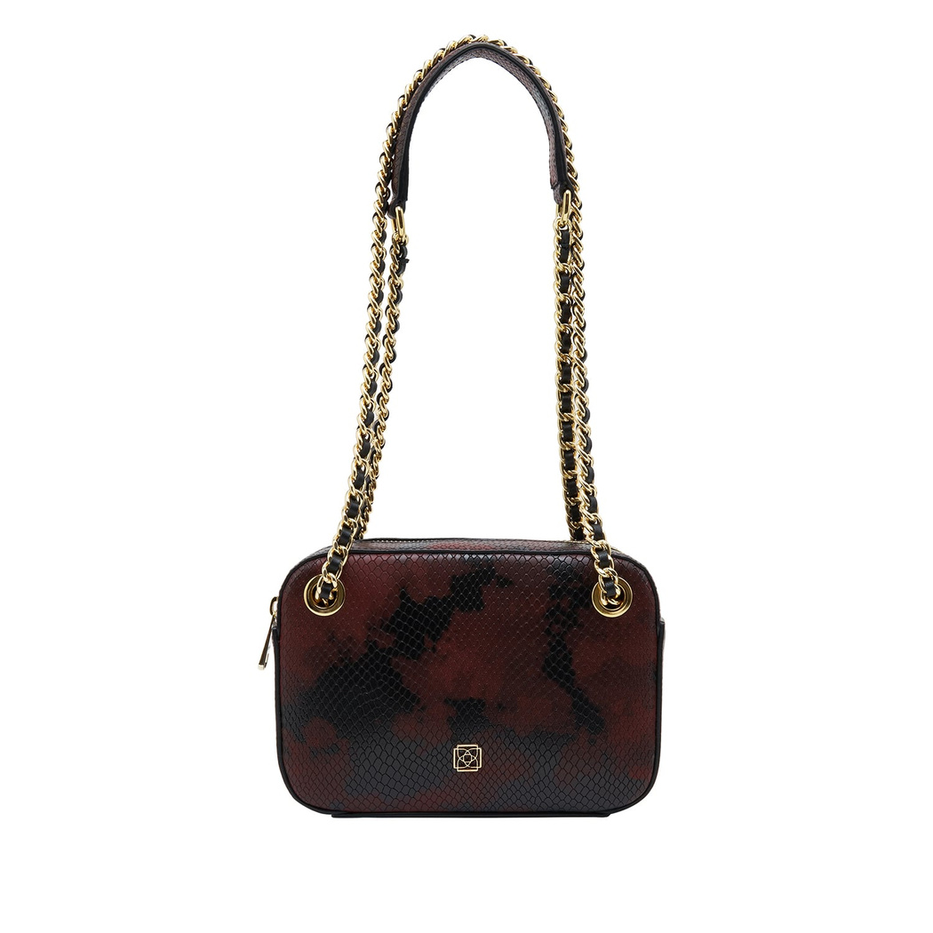 Shay Kadın Yılan Baskılı Deri Omuz Askılı Çanta