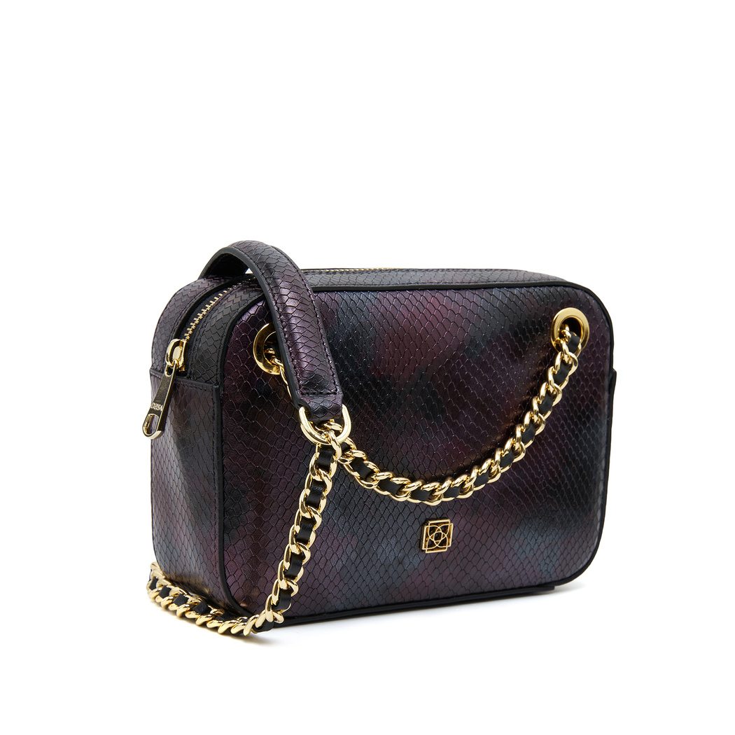 Shay Kadın Yılan Baskılı Deri Omuz Askılı Çanta