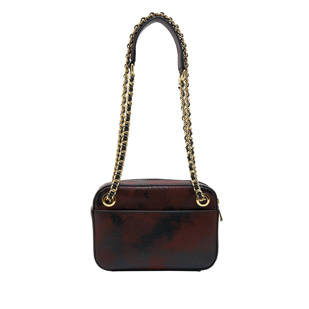 Shay Kadın Yılan Baskılı Deri Omuz Askılı Çanta