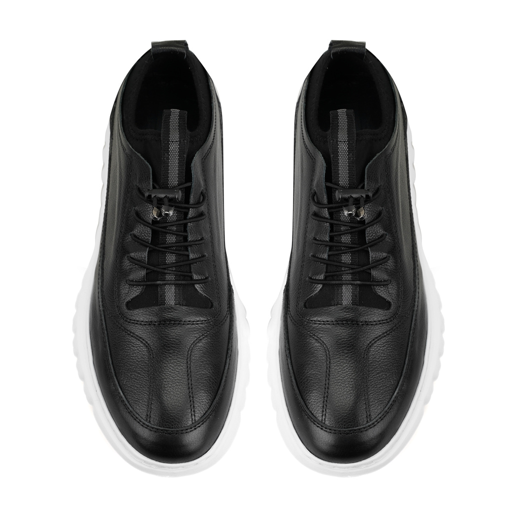 Sheldon Siyah Erkek Deri Spor Ayakkabı