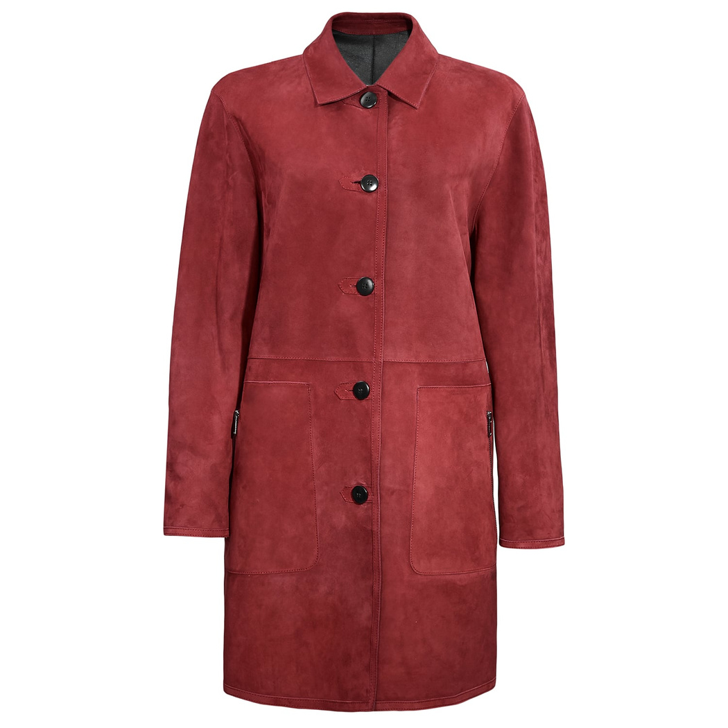 Simonetta Kadın Çift Taraflı Deri Pardösü