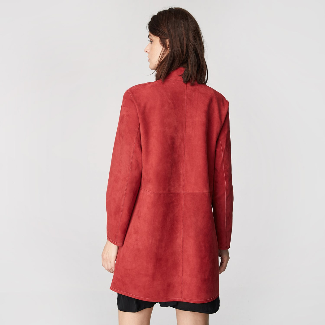 Simonetta Kadın Çift Taraflı Deri Pardösü