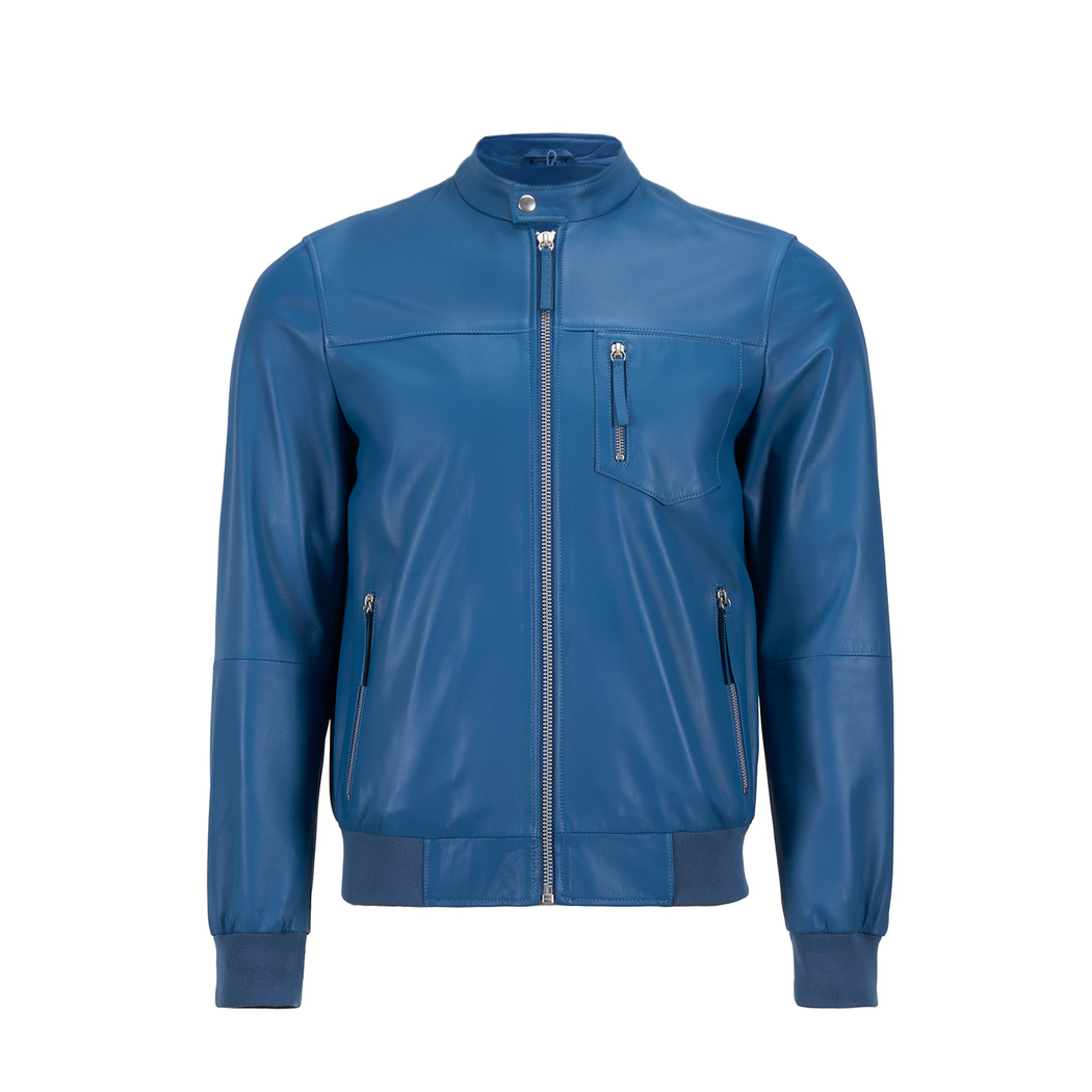 Sionan Erkek Kapüşonlu Deri Ceket