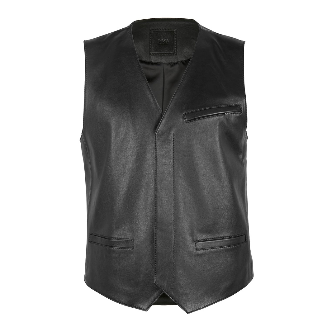 Sitra Siyah Erkek Deri Yelek