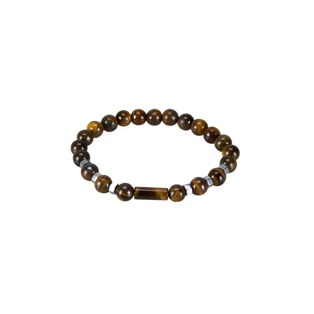 Sitrin Doğal Taşlı Erkek Bileklik