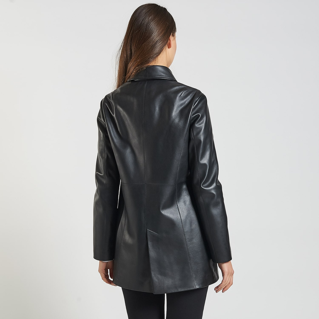 Siyah Aivy Kadın Deri Ceket