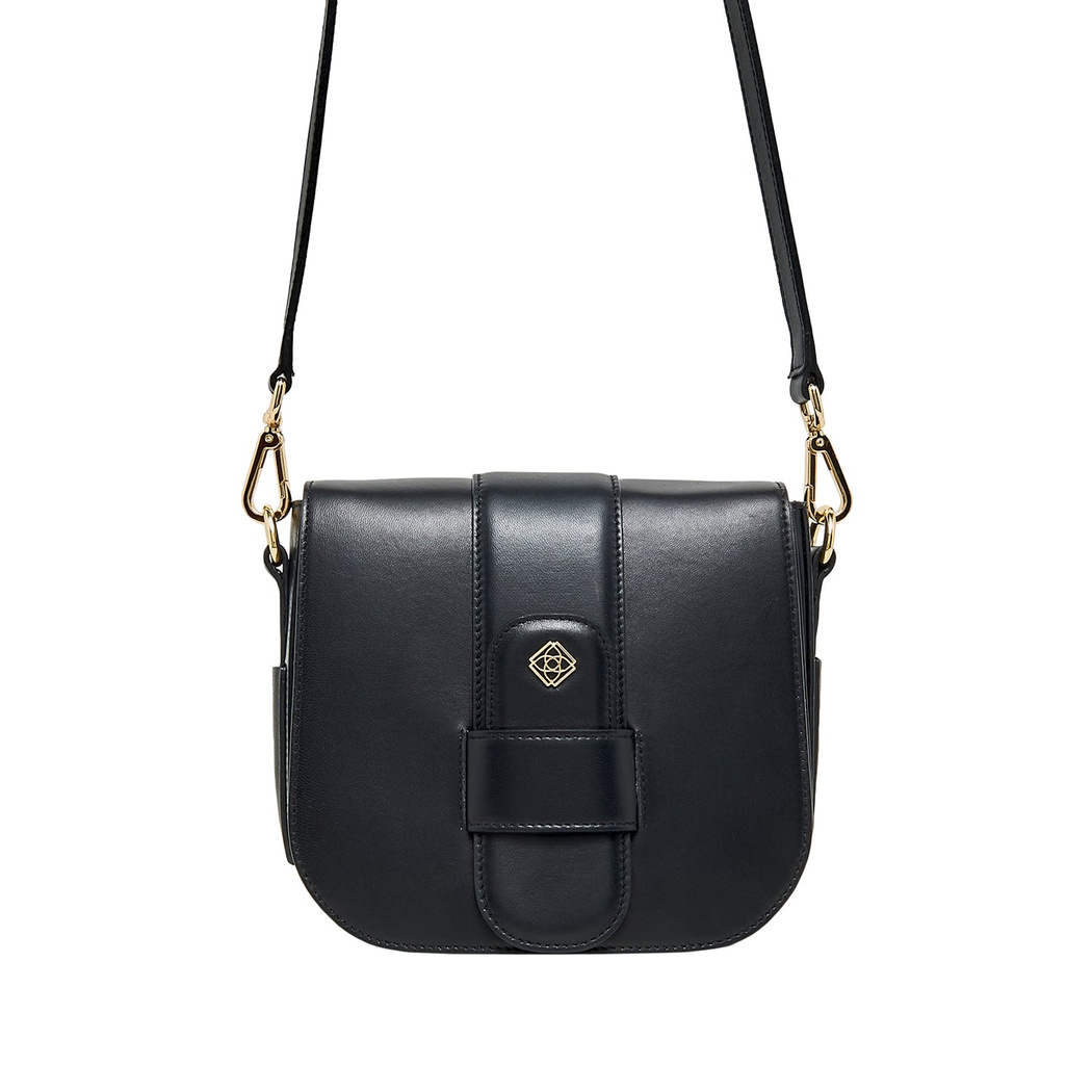 Siyah Alfia Kadın Deri Çapraz Çanta