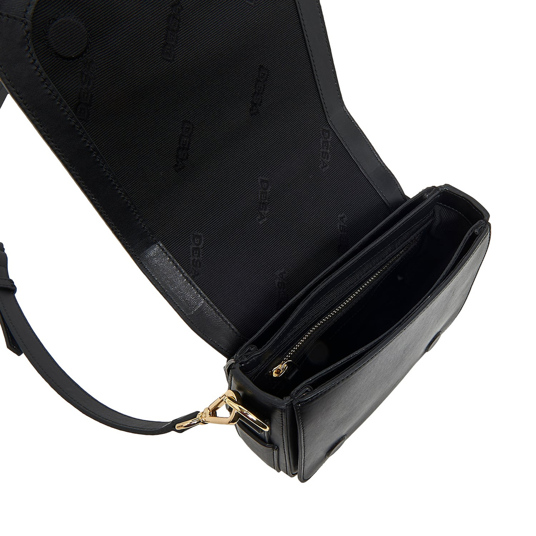 Siyah Alfia Kadın Deri Çapraz Çanta