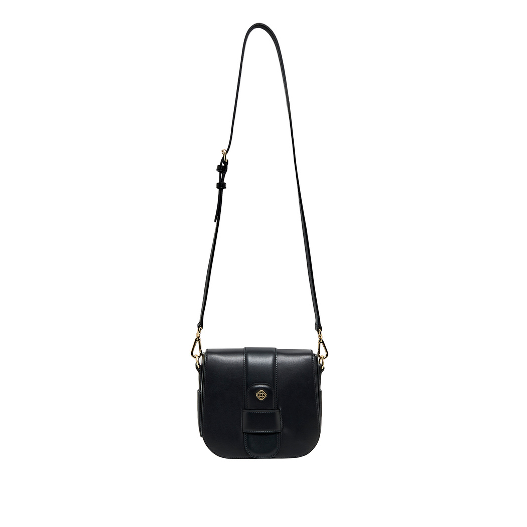 Siyah Alfia Kadın Deri Çapraz Çanta