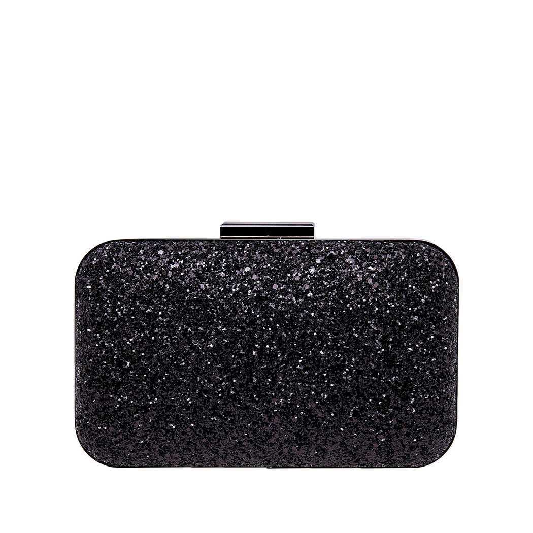 Siyah Arbre Zincir Detaylı Kadın Gece Çantası