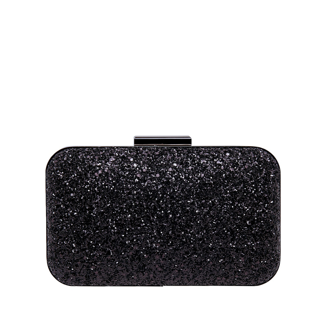 Siyah Arbre Zincir Detaylı Kadın Gece Çantası