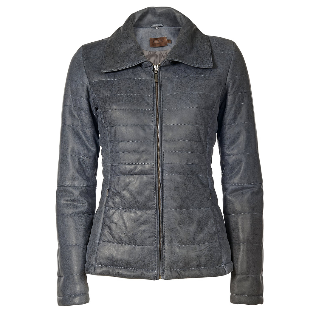 Siyah Benedetta Kadın Deri Kaban