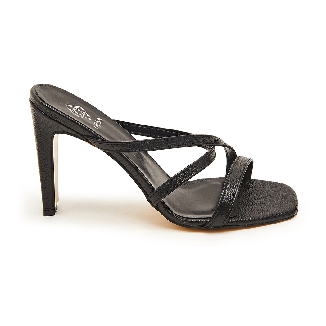 Siyah Biga Kadın Deri Terlik