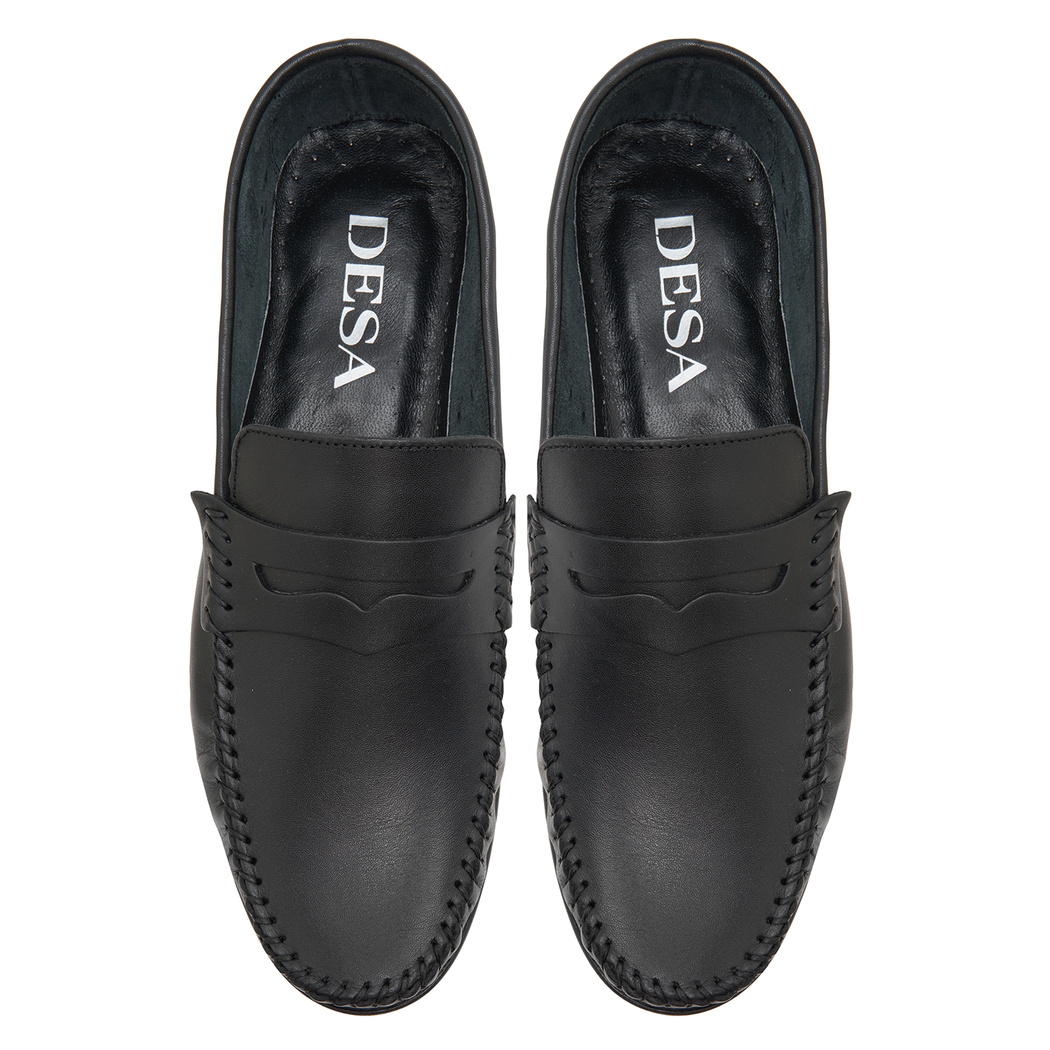 Siyah Castor Erkek Deri Loafer