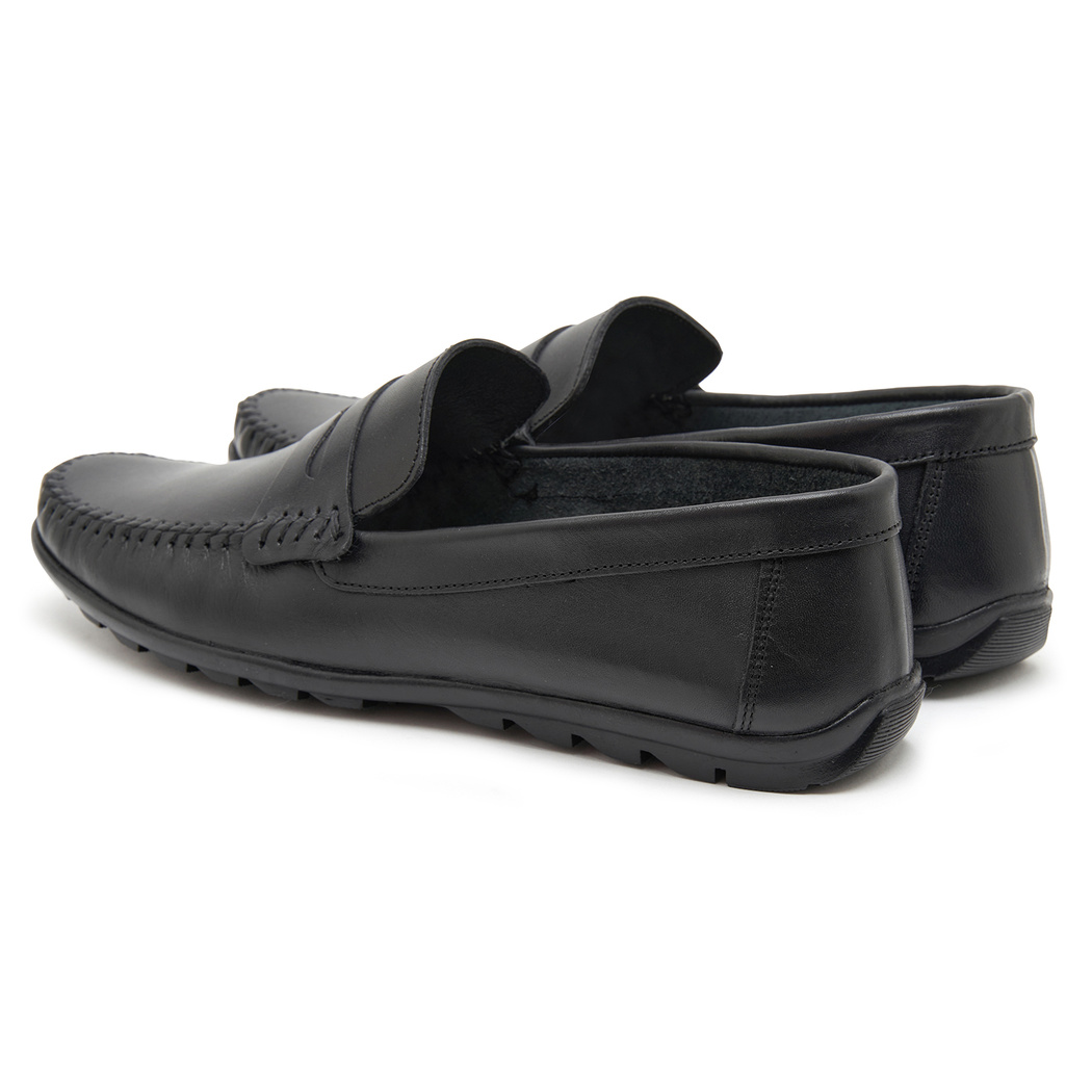 Siyah Castor Erkek Deri Loafer
