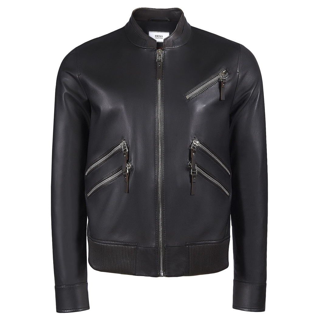 Siyah Cirocco Erkek Deri Ceket