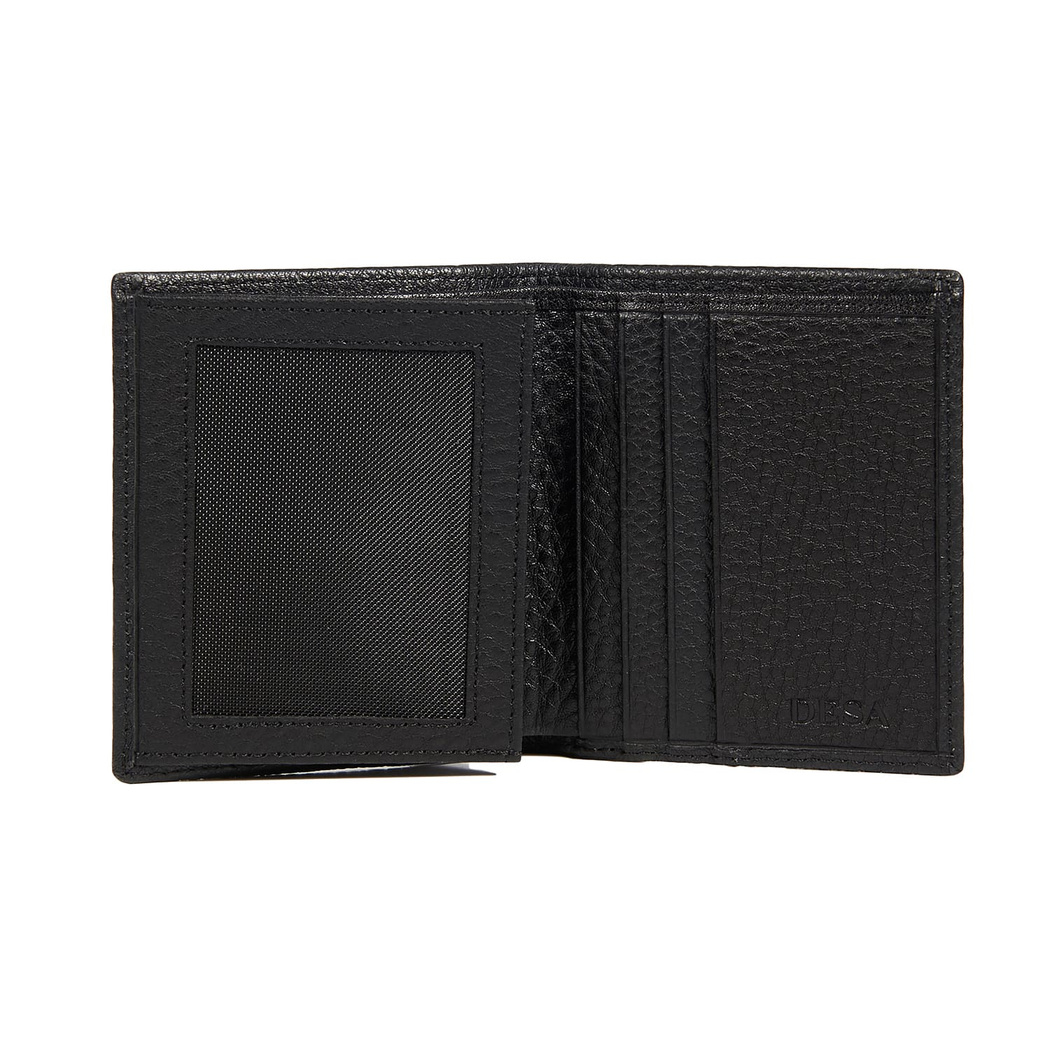 Siyah D Logolu Kadın Deri Cüzdan