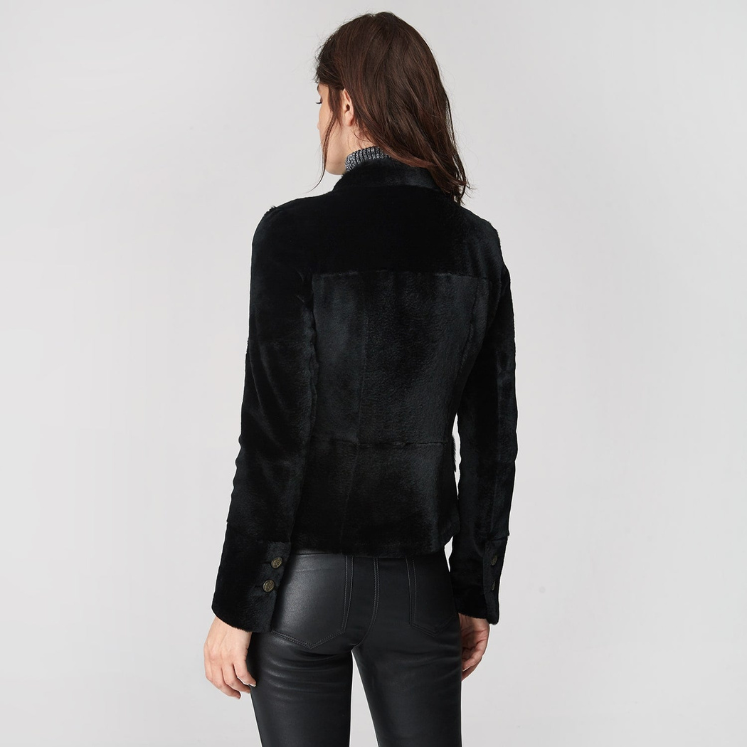 Siyah Dalila Kadın Kürk Ceket