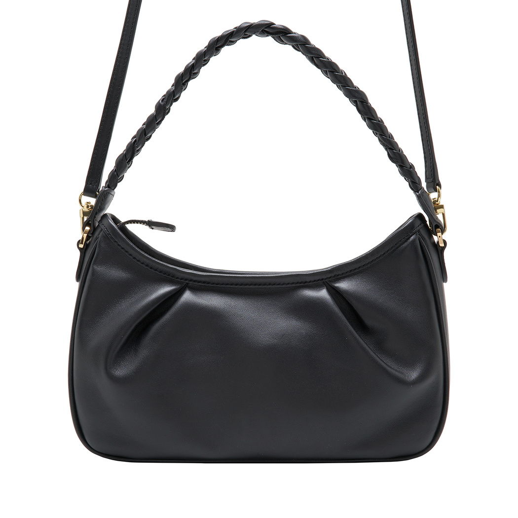 Siyah Dalya Kadın Deri Omuz Askılı Çanta