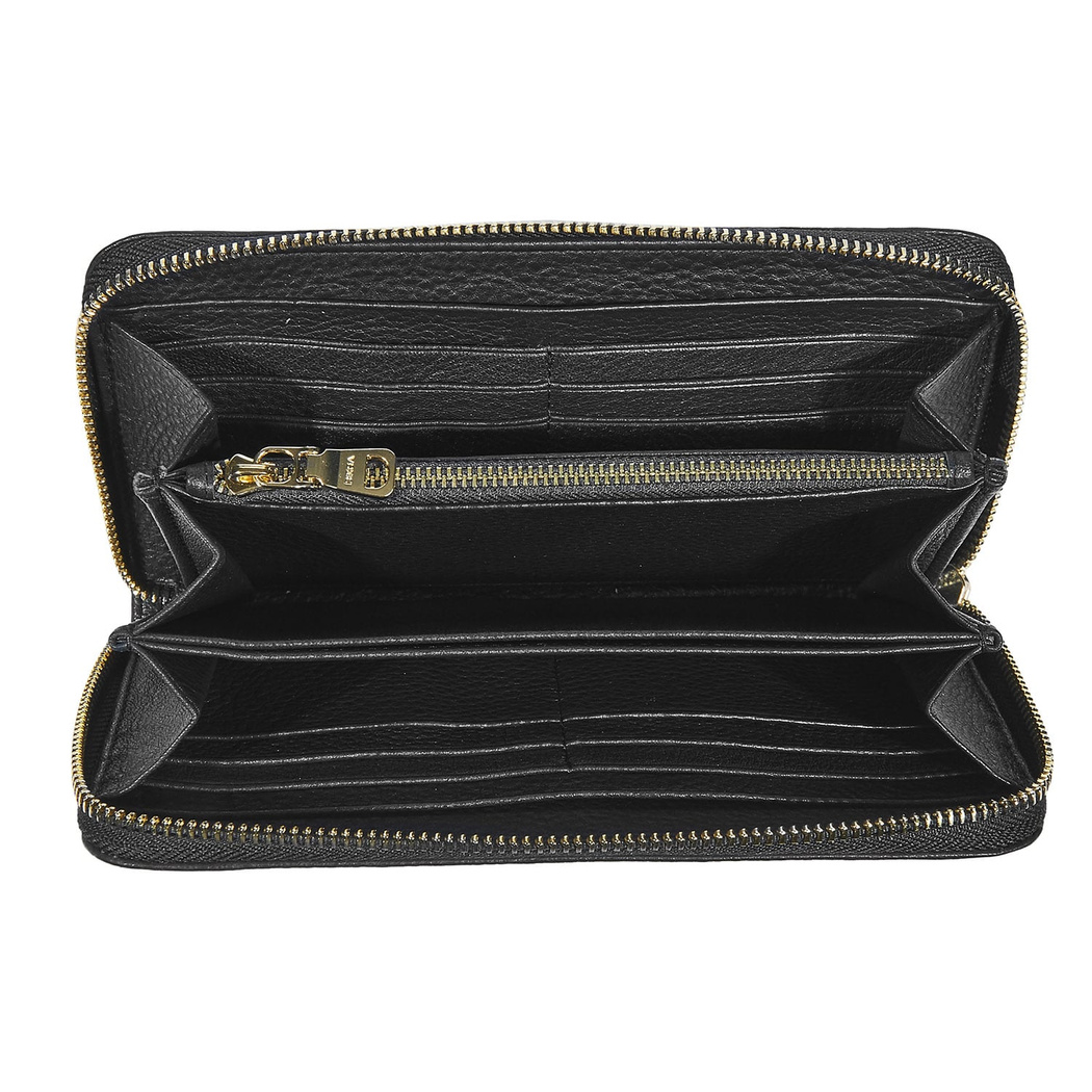 Siyah Damian Kadın Deri Cüzdan