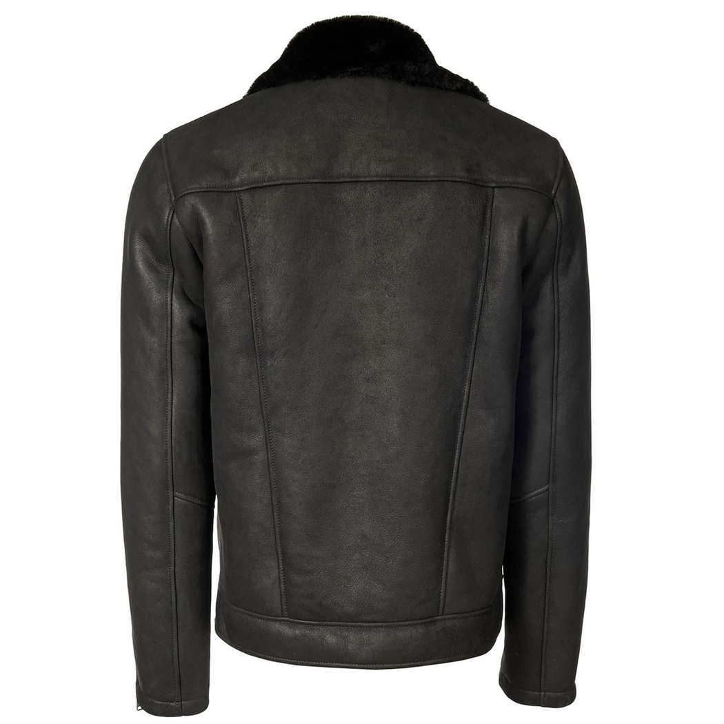 Siyah Dante Erkek Kürk Mont