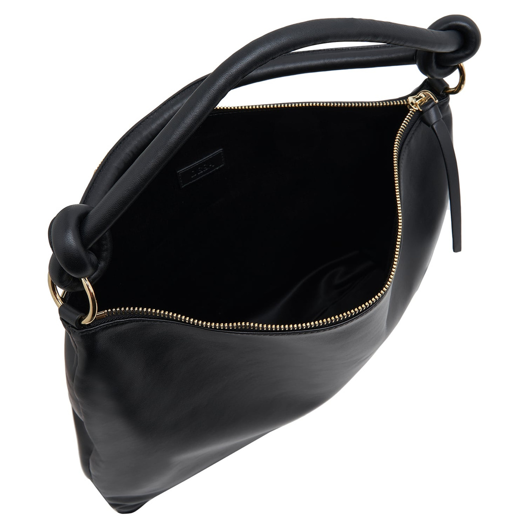 Siyah Dauer Kadın Deri Omuz Askılı Çanta